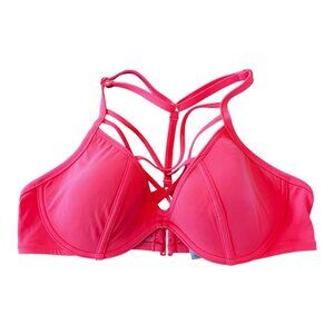 Victoria’s Secret PINK Strappy Swim Top Neon Pink Size Large